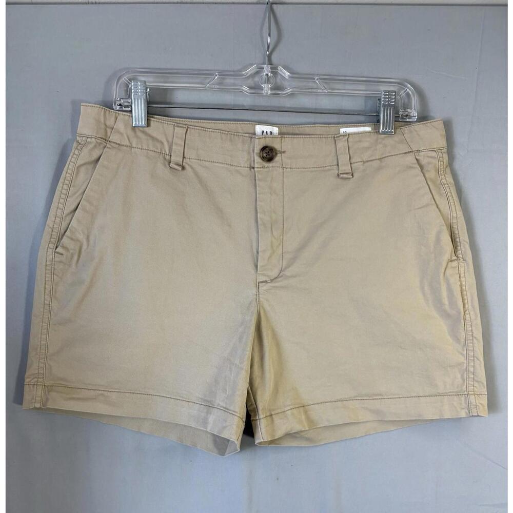 Gap City Khaki Shorts sz 10 with 4” Inseam Womens Shorts Stretch Hiking Casual